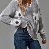 Taylah - Elegant Floral Sweater