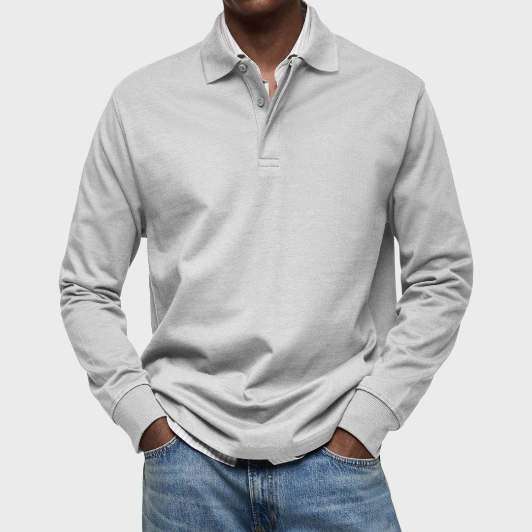 Lachlan - Luxury Long-Sleeve Polo