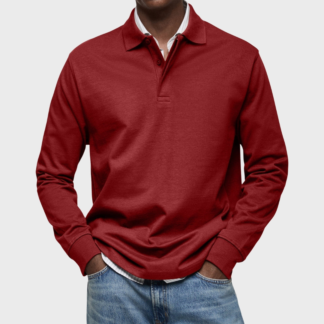 Lachlan - Luxury Long-Sleeve Polo