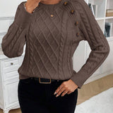 Poppy - Button Knit Sweater