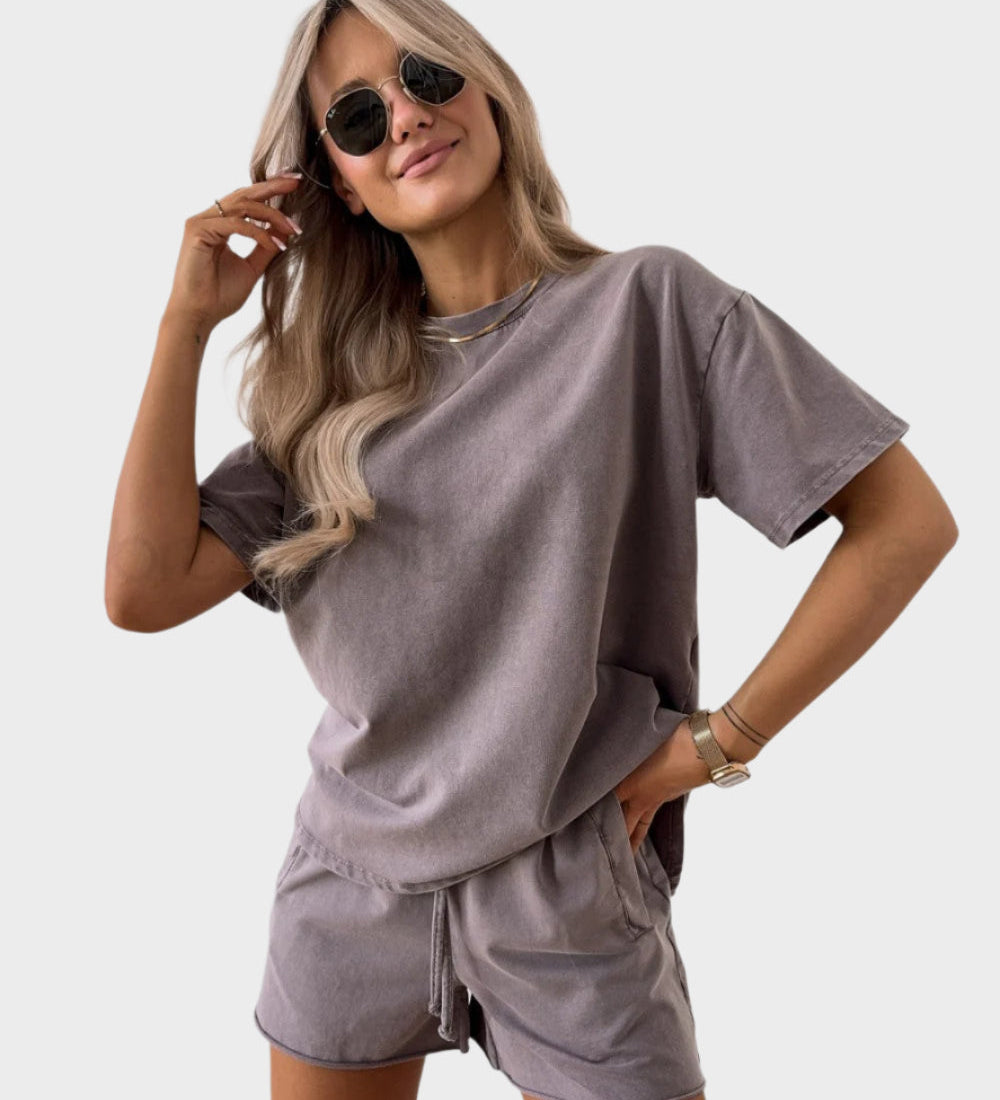 Lässiges Set mit T-Shirt und Jogginghose