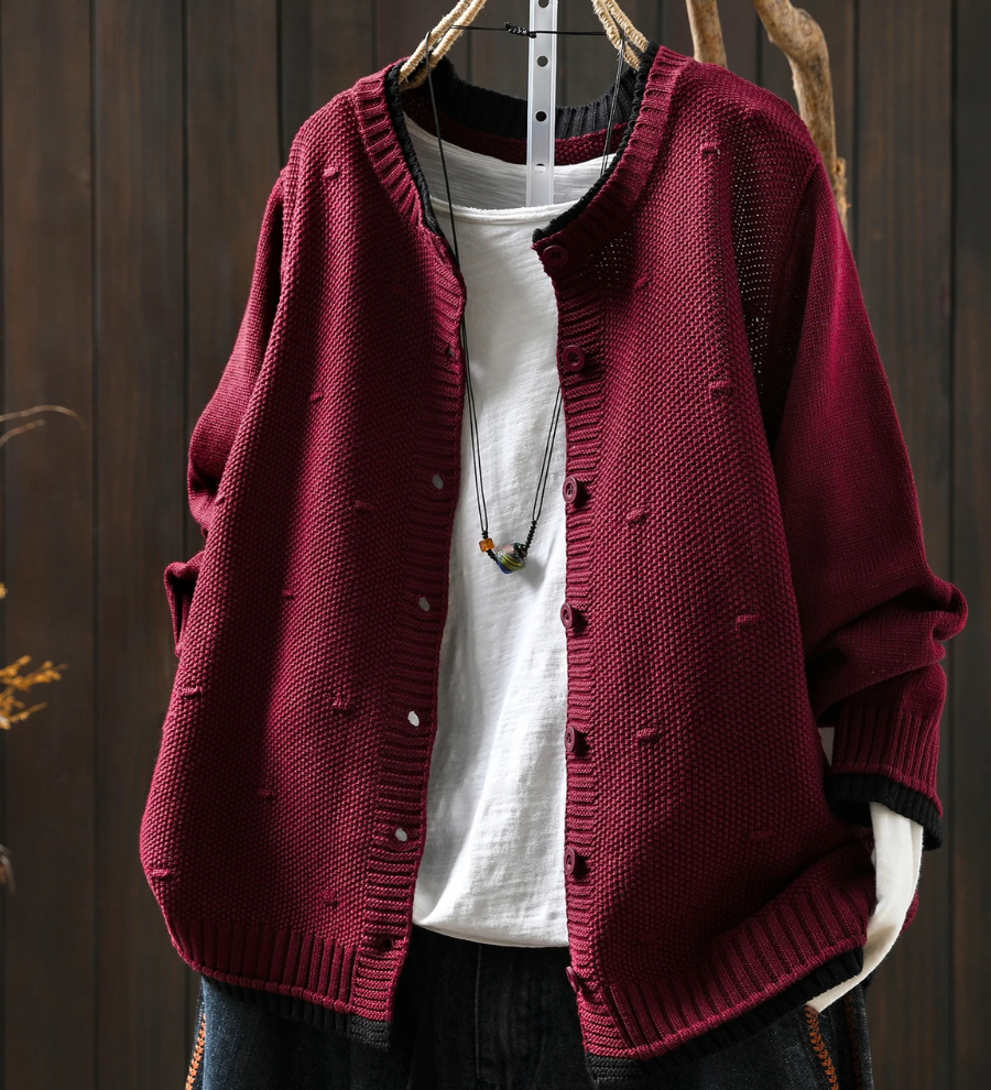 Annabelle - Textured Knit Cardigan