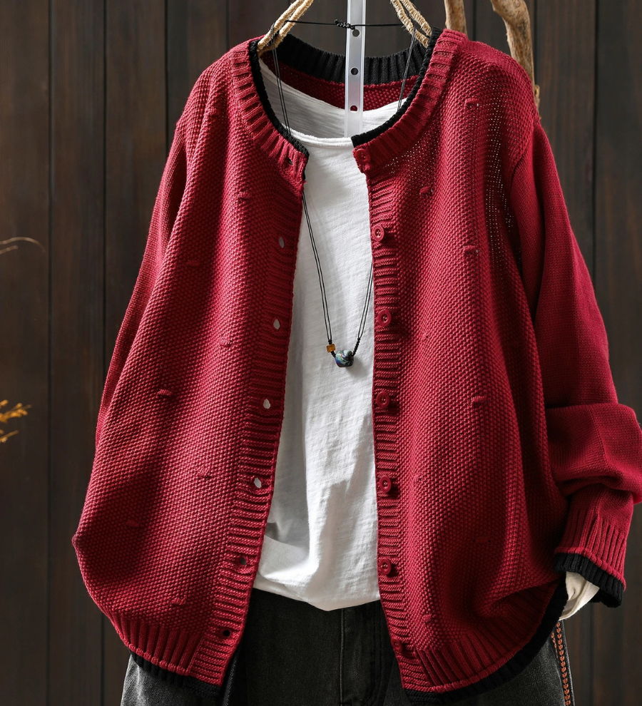 Annabelle - Textured Knit Cardigan