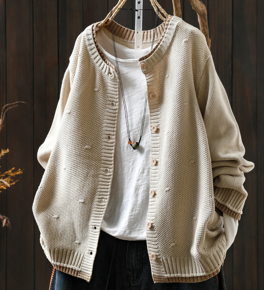 Annabelle - Textured Knit Cardigan