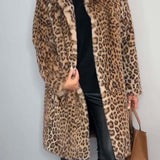 Matilda - Long Leopard Print Coat