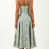 Kelsey - Structured Corset Midi Dress
