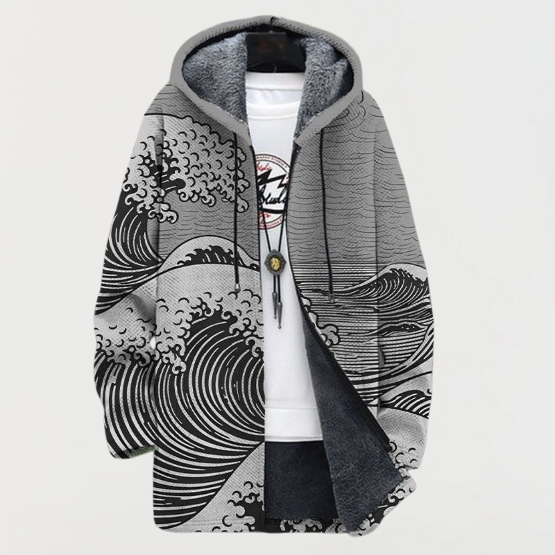 Kira - Wave Print Coat