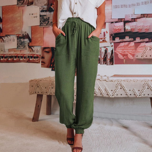 Luise | Elegante Hose mit Kordel