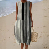 Millie - Monochrome Striped Dress
