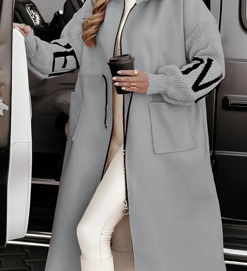 Harriet - Elegant Hooded Cardigan Coat