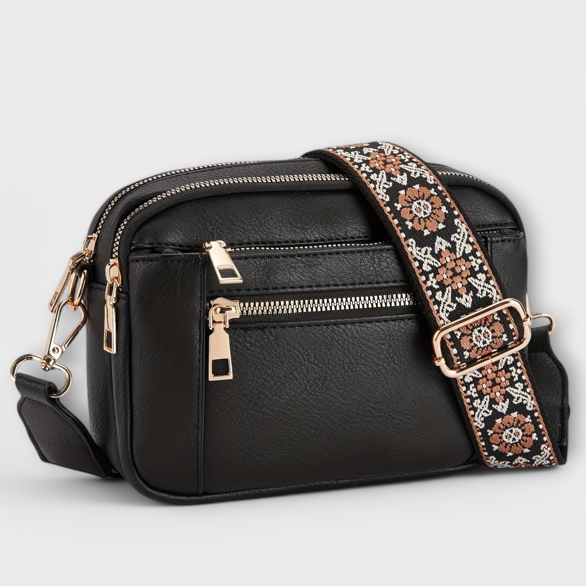 Ella - Vegan Faux Leather Crossbody Bag