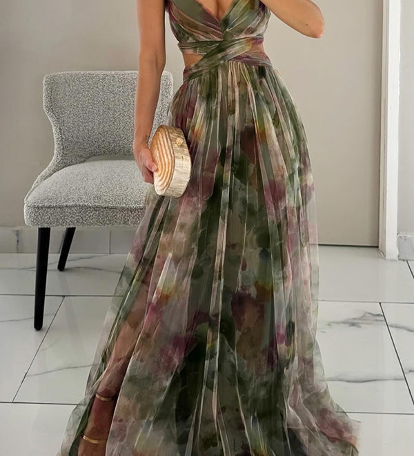 Ruth | Zauberhaftes Maxikleid mit Blumenprint