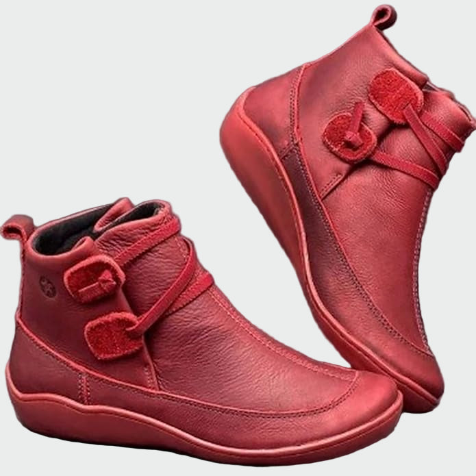 Abigail - Premium Orthopaedic Faux Leather Ankle Boots