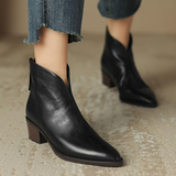 Chloe - Luxury Low-Heel Ankle Boots