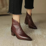 Chloe - Luxury Low-Heel Ankle Boots