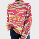 Hannah - Artistic Knit Turtleneck Sweater