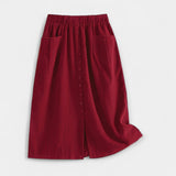 Washed Midi Skirt