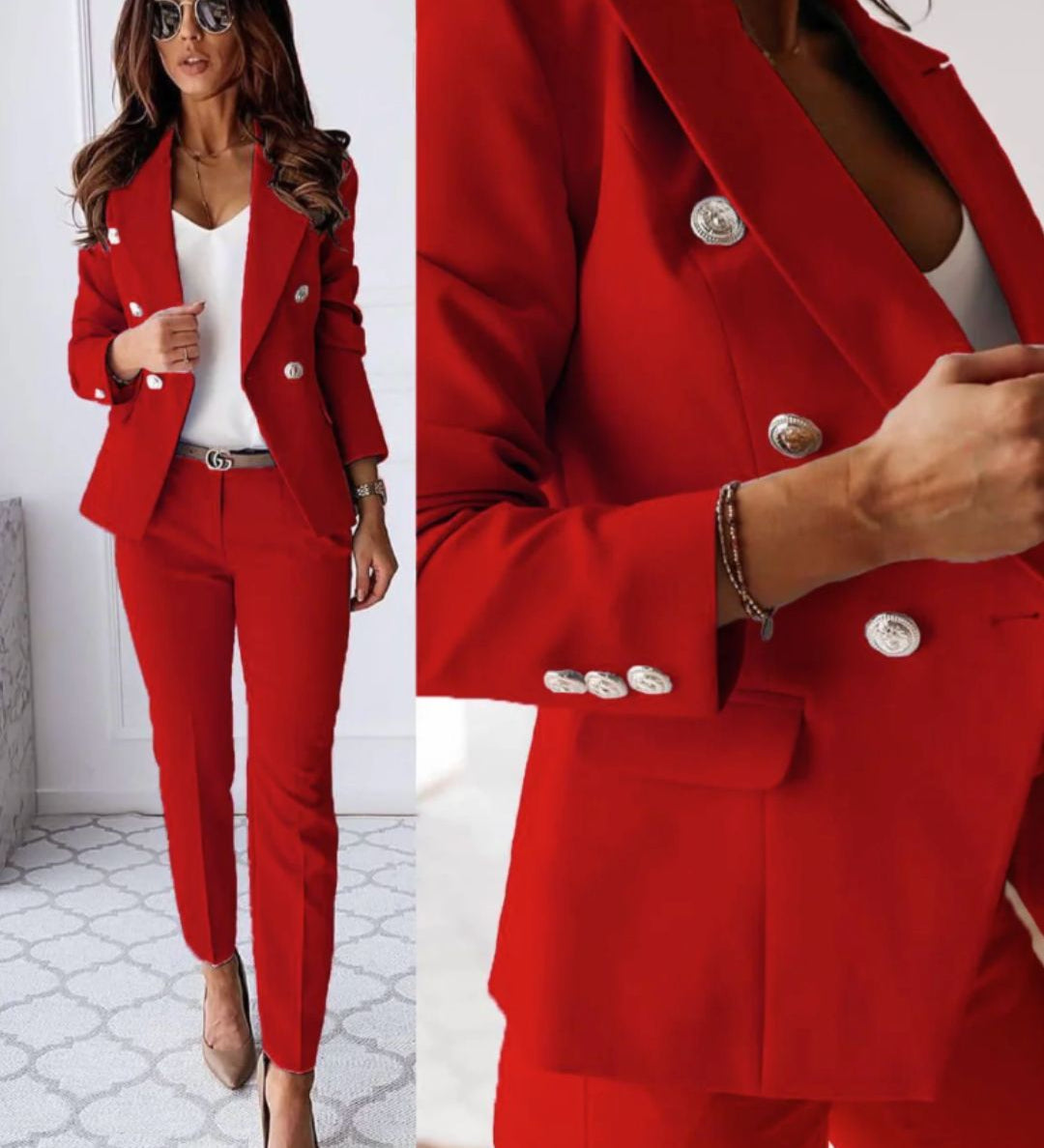 Emily - Sophisticated Double-Breasted Suit