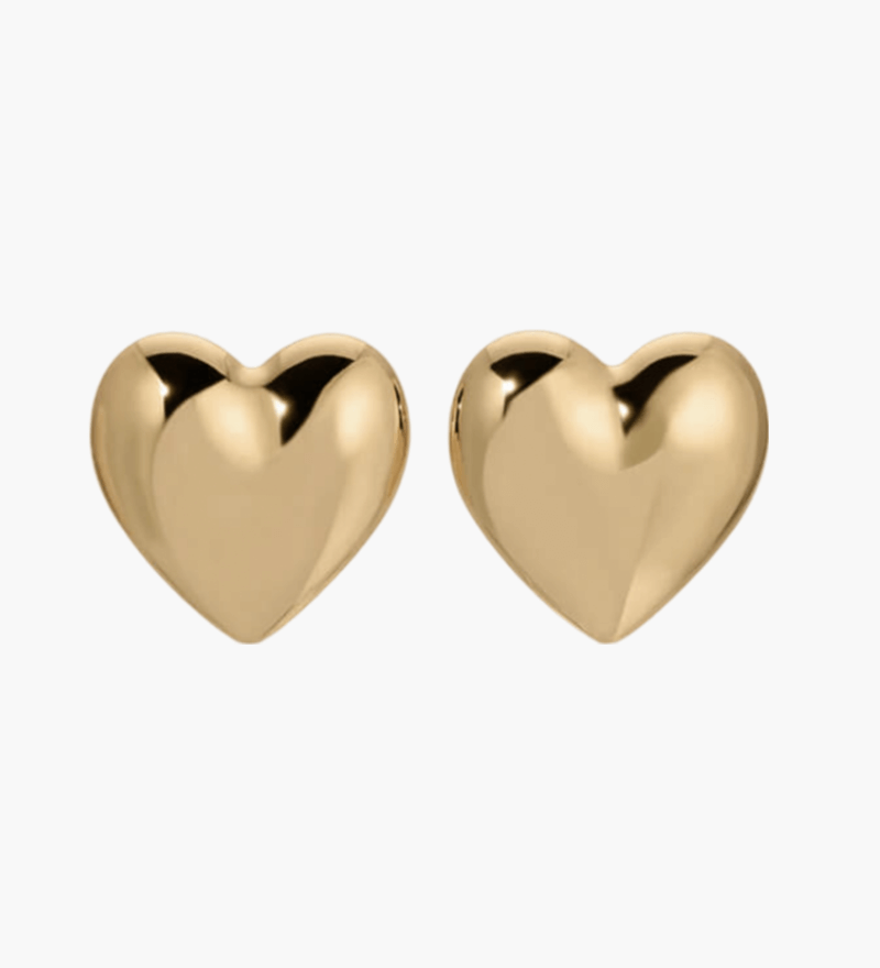 Scarlett - Heart Hoop Earrings