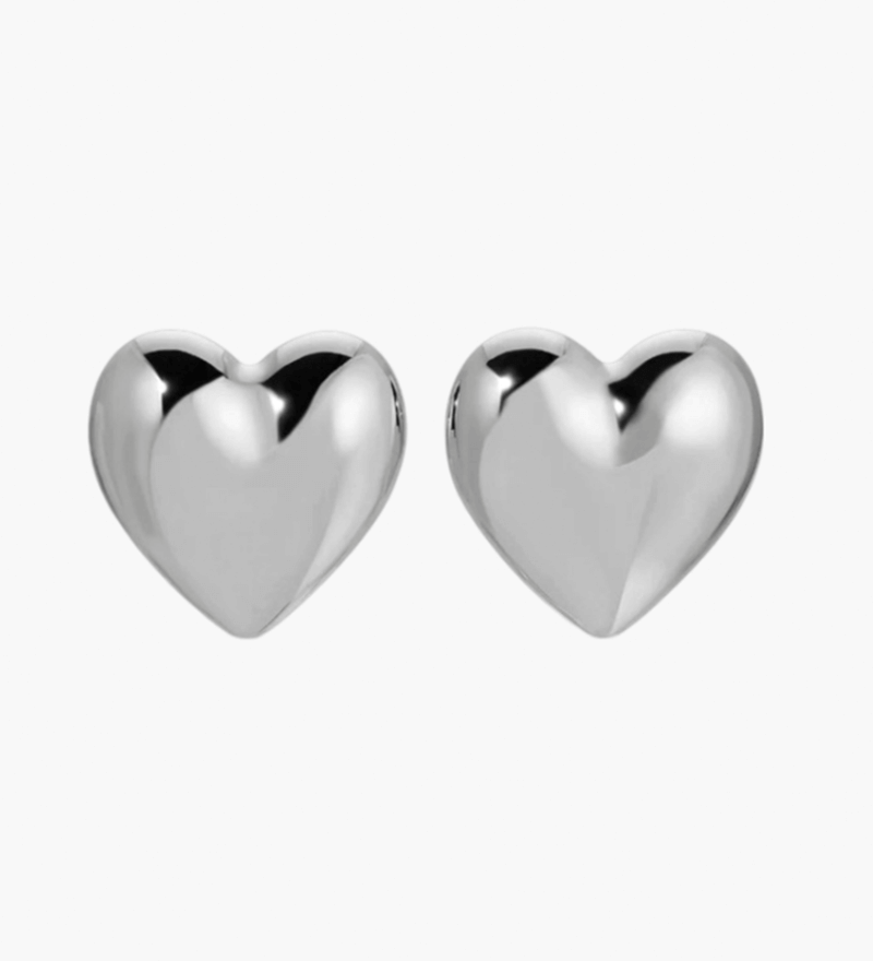 Scarlett - Heart Hoop Earrings