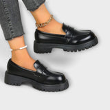 Claire - Women's Orthopaedic Satin Wedge Loafers