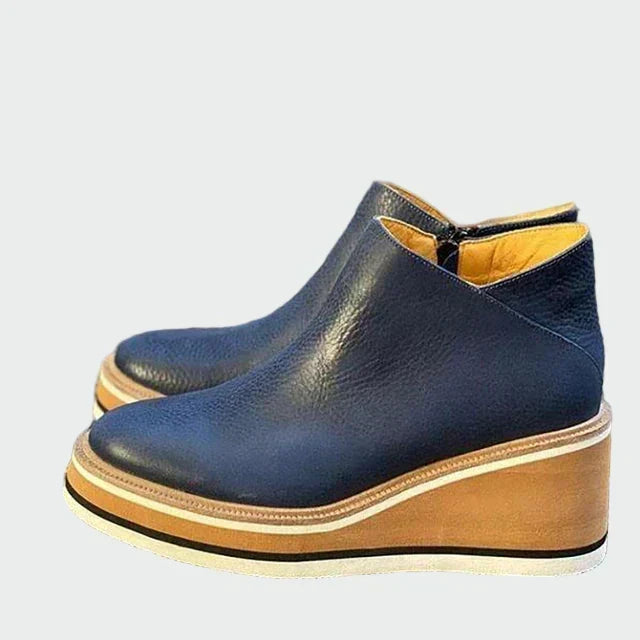 Kiara - Inkas Faux Leather Ankle Boots