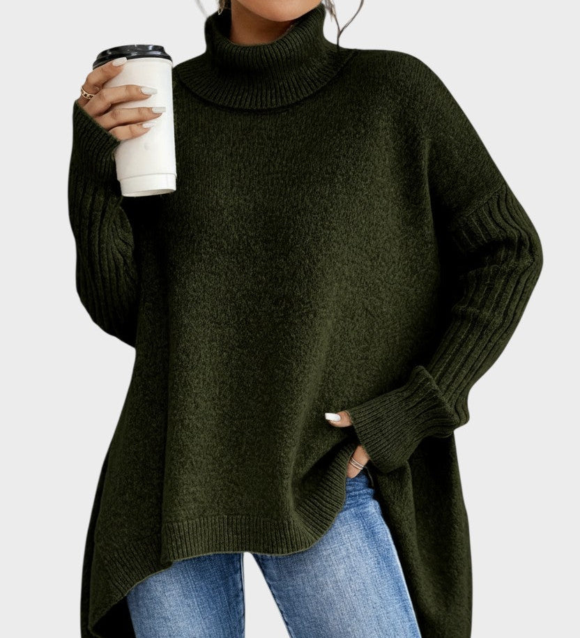 Brigitte™ langer Pullover – Elegant & zeitlos