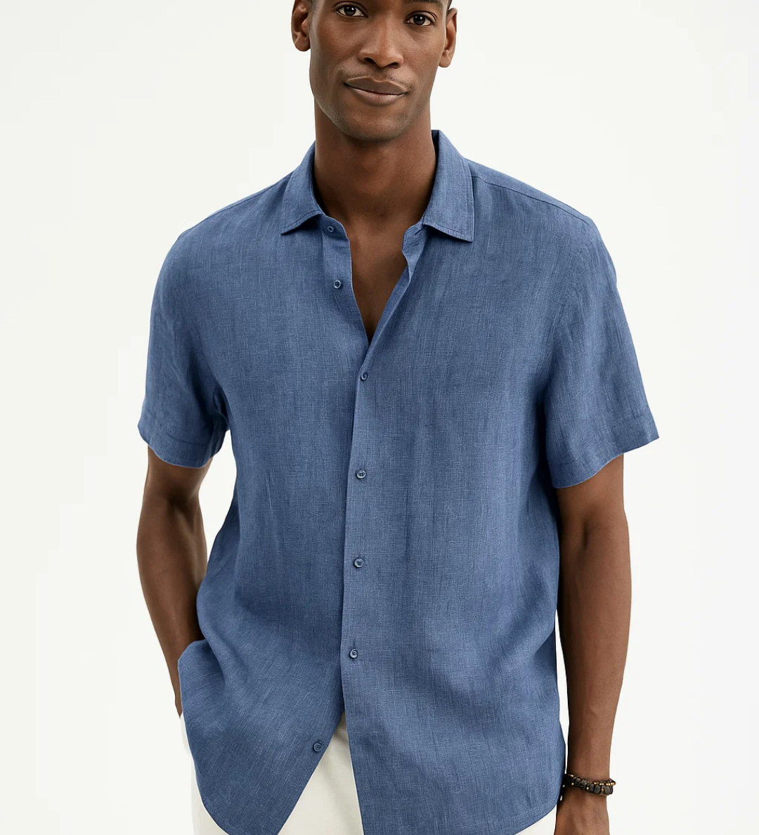 Ryan - Open-Collar Button Shirt