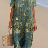 Summer - Aqua Green Floral Dress
