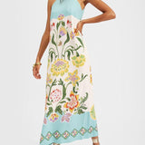 Josefine | Midikleid ärmellos mit Blumenprint Resort Sunshine