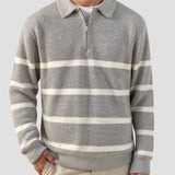 Declan - Striped Half-Zip Jumper