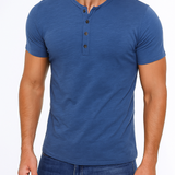 Blake - Button-Collar Henley Shirt