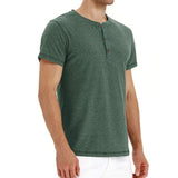 Elijah - Soft-Knit Collar Henley T-Shirt