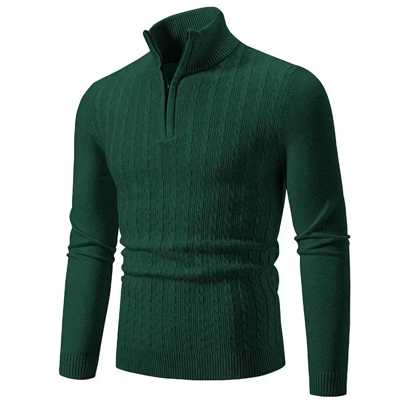 Jacob - Mixed-Knit Jumper