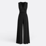 Aria - Sleeveless Wide-Leg Jumpsuit