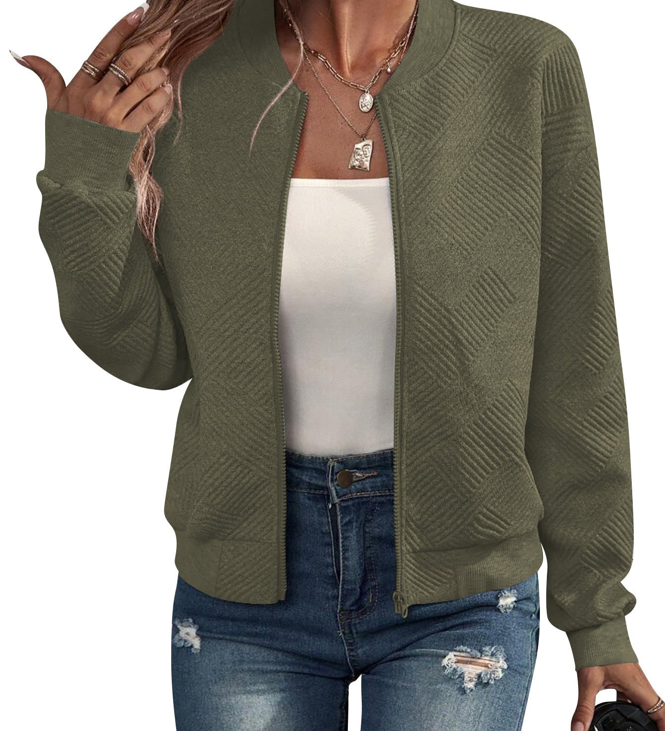 Miranda - Structured Bomber Jacket