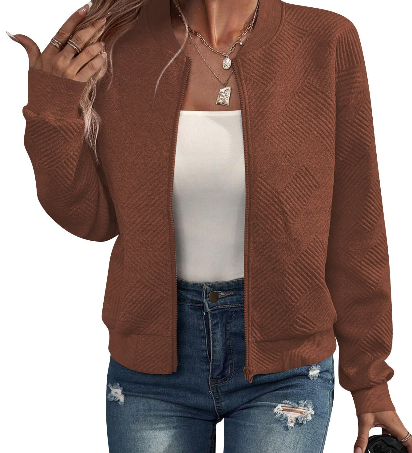 Miranda - Structured Bomber Jacket