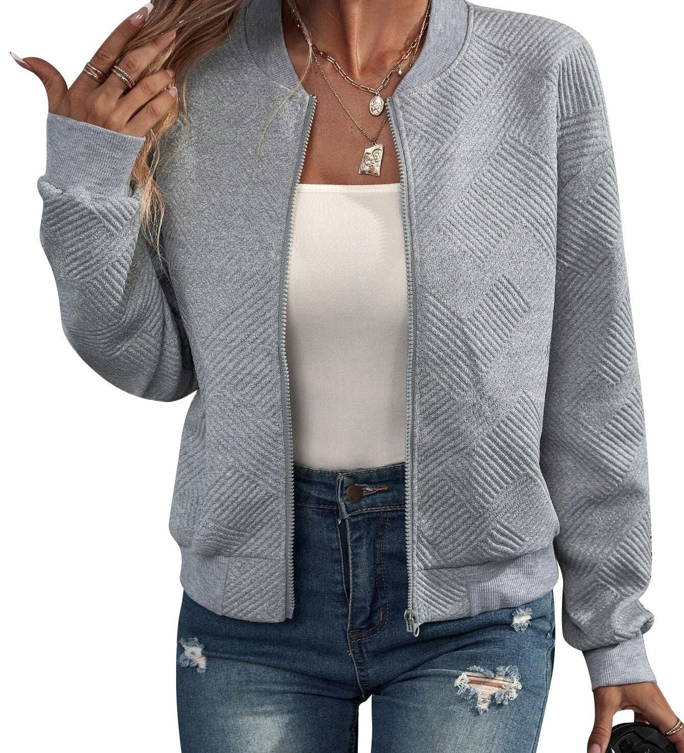 Miranda - Structured Bomber Jacket