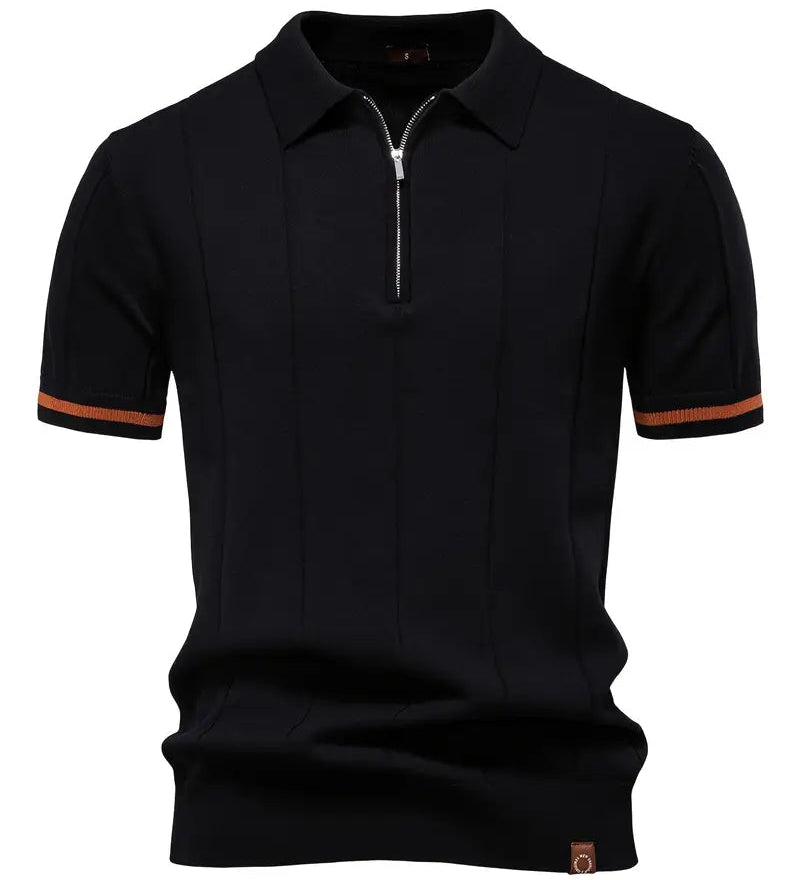 Xavier - Slim Polyester-Blend Polo