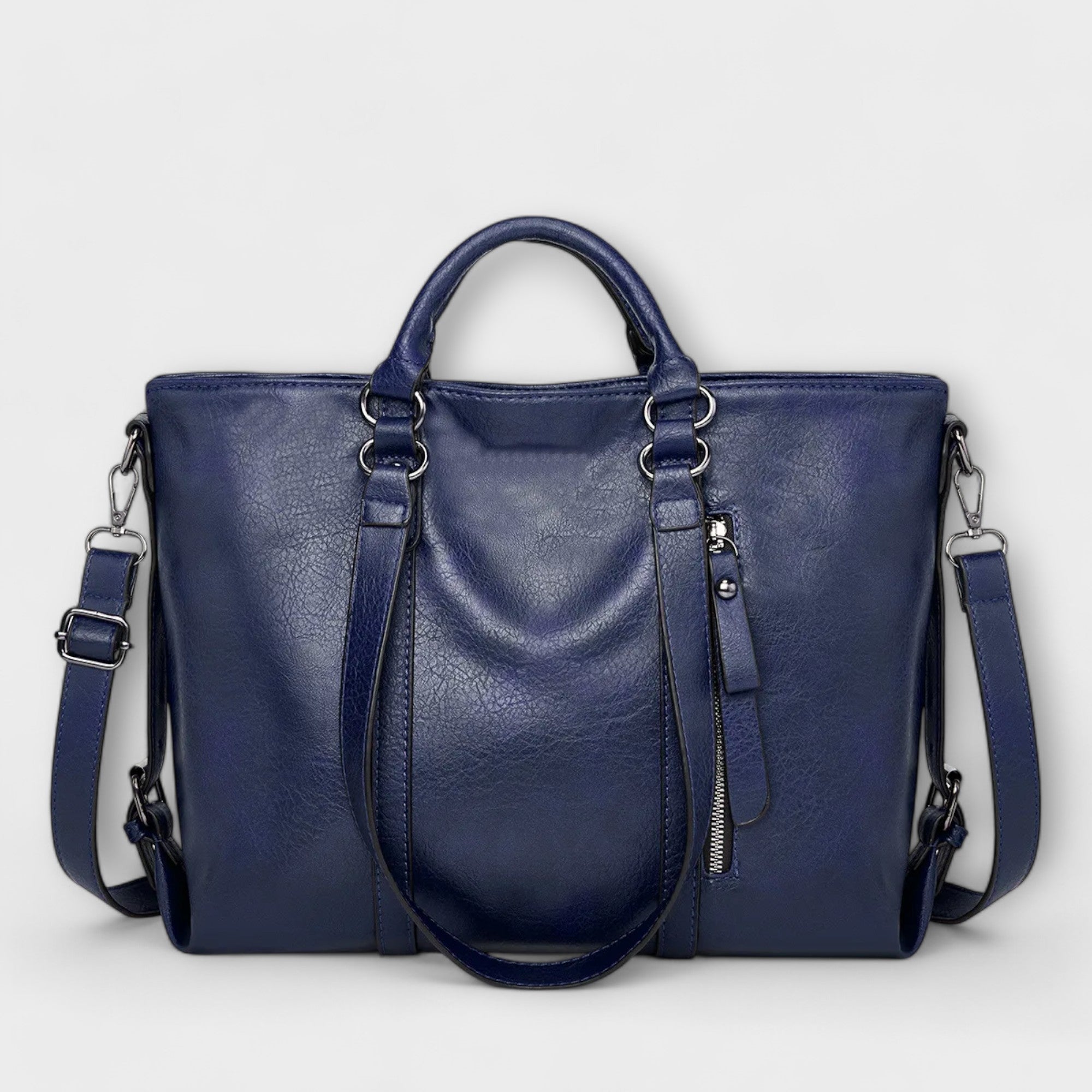 Ava - Large Faux Leather Tote