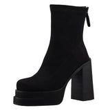 Skye - Modern Faux Suede Comfort Boots