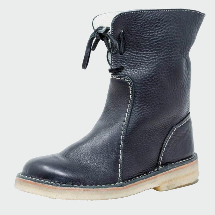 Berta | Wasserdichte Herren-Lederstiefel mit Wollfutter