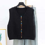 Harriet - Knit Button Vest