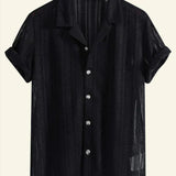 Harvey - Lightweight Ribbed-Collar Shirt