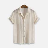 Harvey - Lightweight Ribbed-Collar Shirt