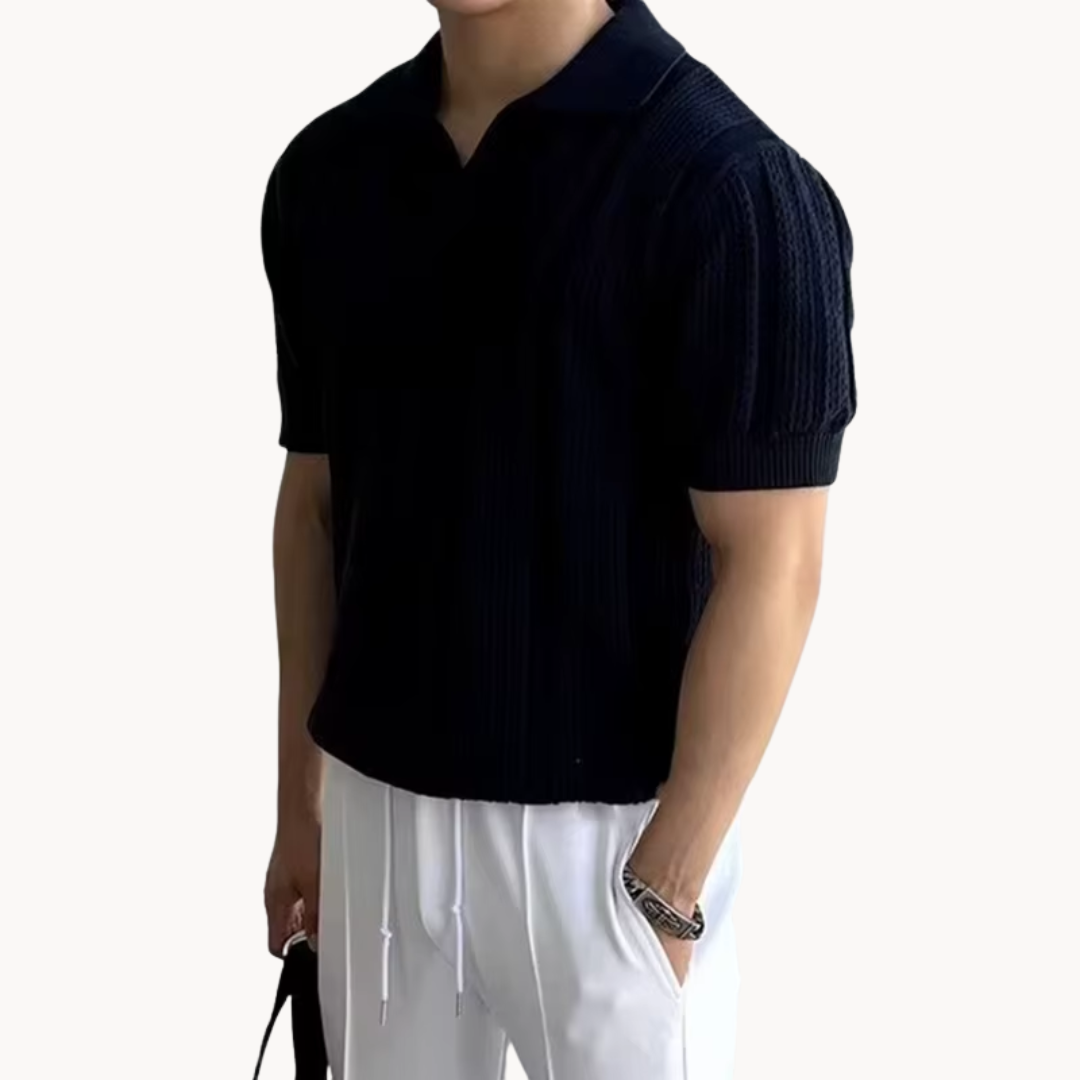 Benjamin - Open-Collar Knit Shirt