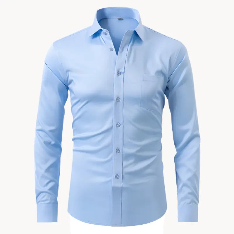 Nate - Wrinkle-Resistant Polyester-Blend Shirt