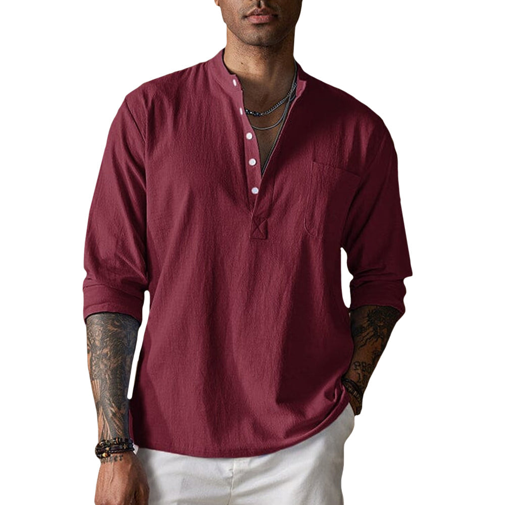 Mitchell - Breathable Crinkle-Texture Shirt