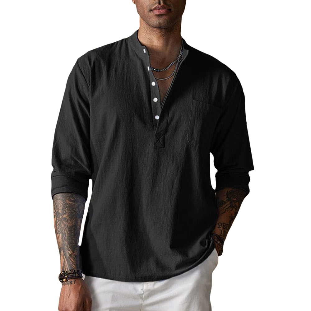 Mitchell - Breathable Crinkle-Texture Shirt