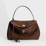 Sadie - Faux Suede Shoulder Bag